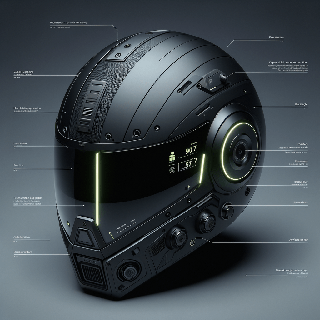 Product Idea: Modular Helmet Style: Futuristic Minimalist The helmet should incorporate sleek lines and smooth surfaces, giving it a clean, modern look. The colors should be bold yet simple, sticking to a monochromatic color scheme with pops of color for emphasis. Brand: Dyson The brand is known for its innovative, high-tech products, and your helmet should reflect this. The Dyson aesthetic is modern, clean, and focuses on functionality. The helmet should not just protect the head, but also offer additional features. Inspirational Designer: Jony Ive Your design should be inspired by Jony Ive, the British industrial designer who was the Chief Design Officer (CDO) of Apple Inc. He is known for his clean, minimalist designs and attention to detail. Function: The helmet is not just a safety device, but also a communication tool. It should include integrated Bluetooth for phone and music connectivity, a built-in microphone for hands-free calling, and noise-canceling technology. Additionally, the helmet should include a heads-up display (HUD) that can project information like speed, navigation, and battery level onto the visor. Size: The helmet should be designed in different sizes to accommodate a variety of head shapes and sizes. Color: The primary color should be a sleek, matte black, with neon accents in areas like the interior padding and the HUD projection area. Unique Features: The helmet should be modular, meaning parts can be added or removed depending on the user's needs. For example, the visor could be swapped out for a tinted version, or the padding could be adjusted for a more custom fit. Additionally, the helmet should include ventilation ports that can be opened or closed for temperature control.